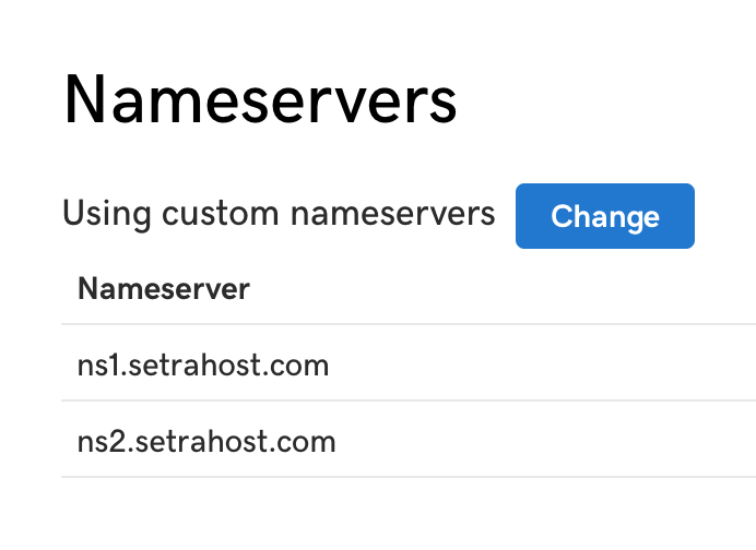 Change Nameservers On GoDaddy